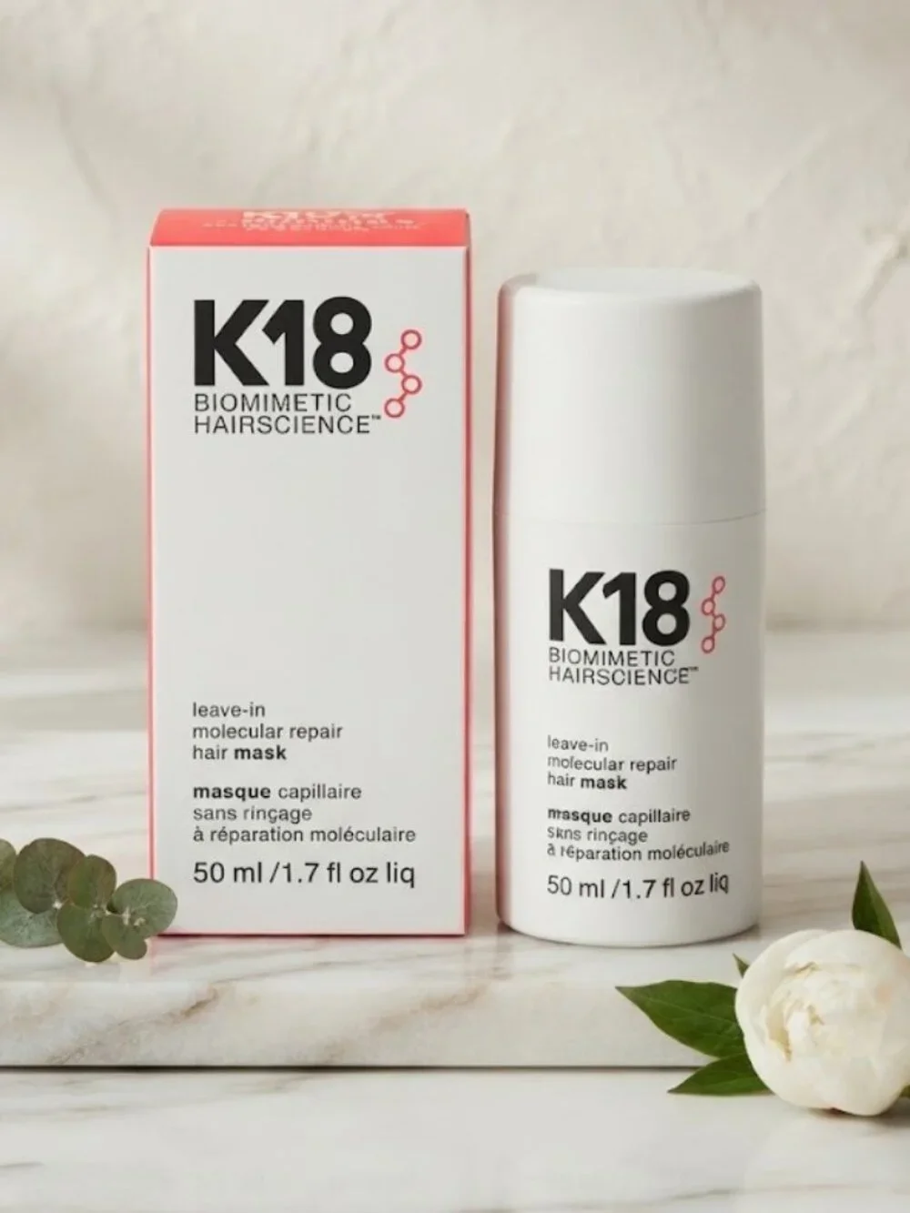 K18 Leave-In Molecular Repair Hair Mask – Dry & Damaged Hair Treatment